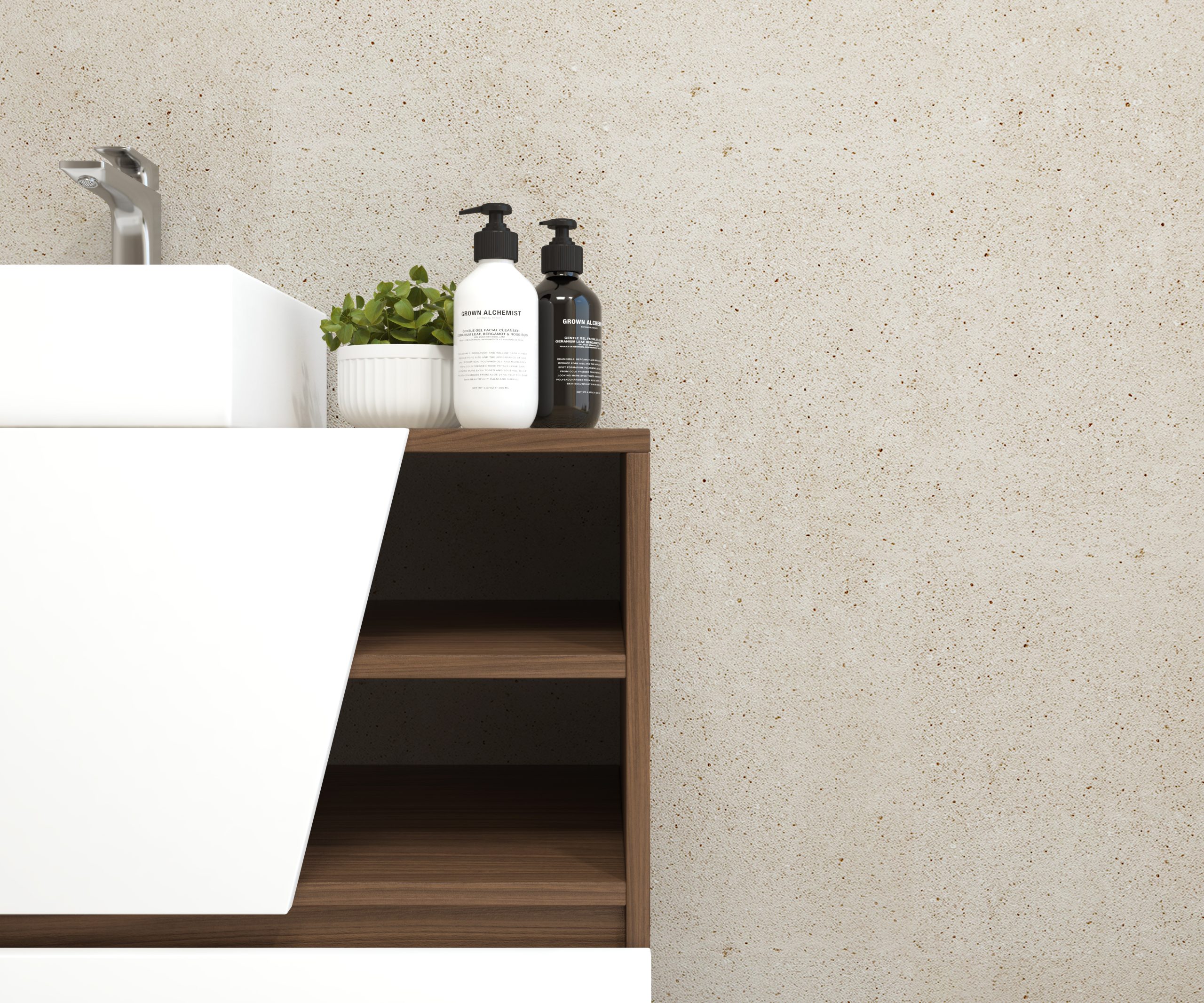 Pack Rennes Plus avec lavabo et miroir LED