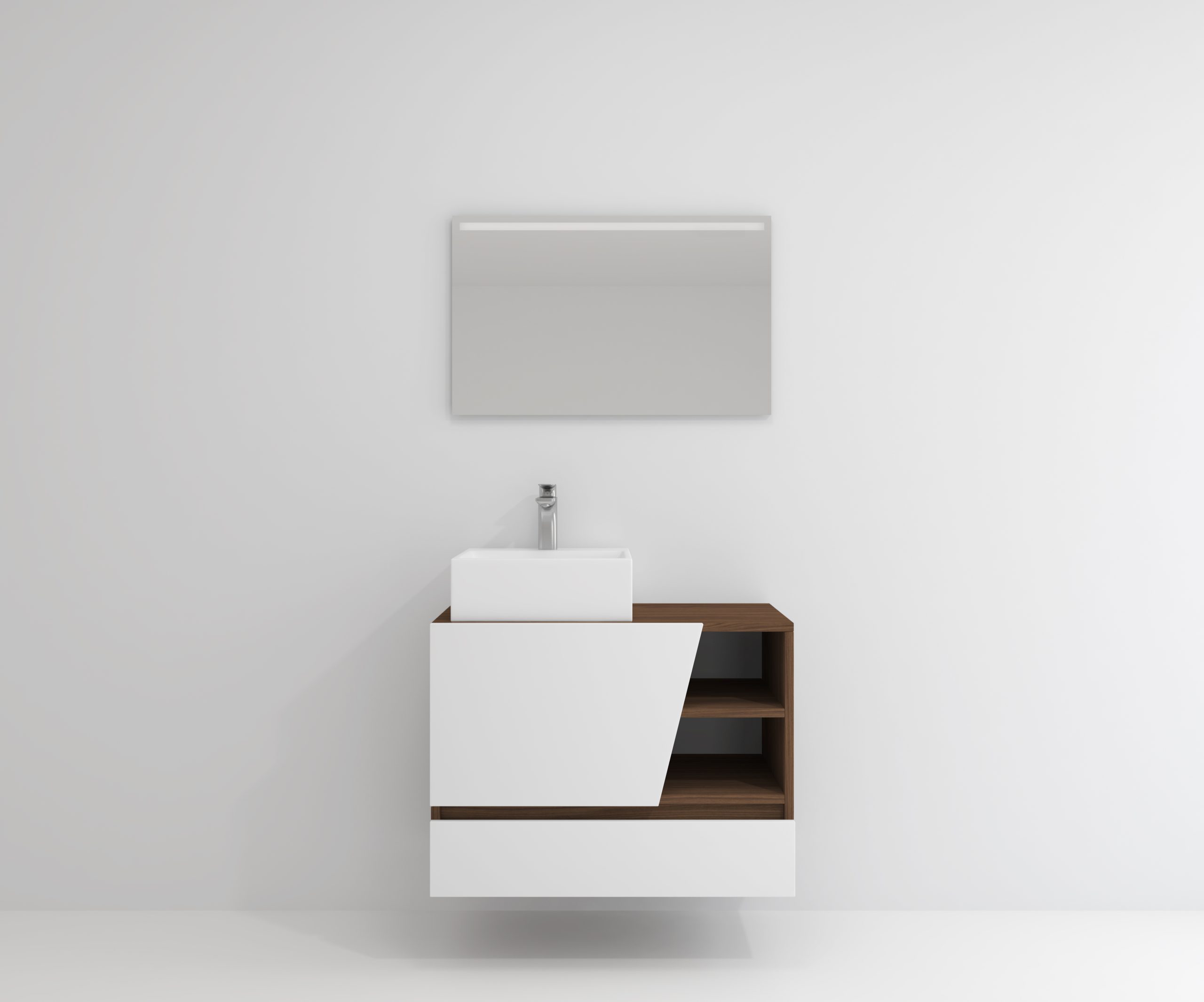 Pack Rennes Plus avec lavabo et miroir LED