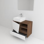 Pack Rennes Plus avec lavabo et miroir LED