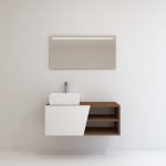 Pack Rennes avec lavabo et miroir LED