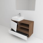 Pack Rennes Plus avec lavabo et miroir LED