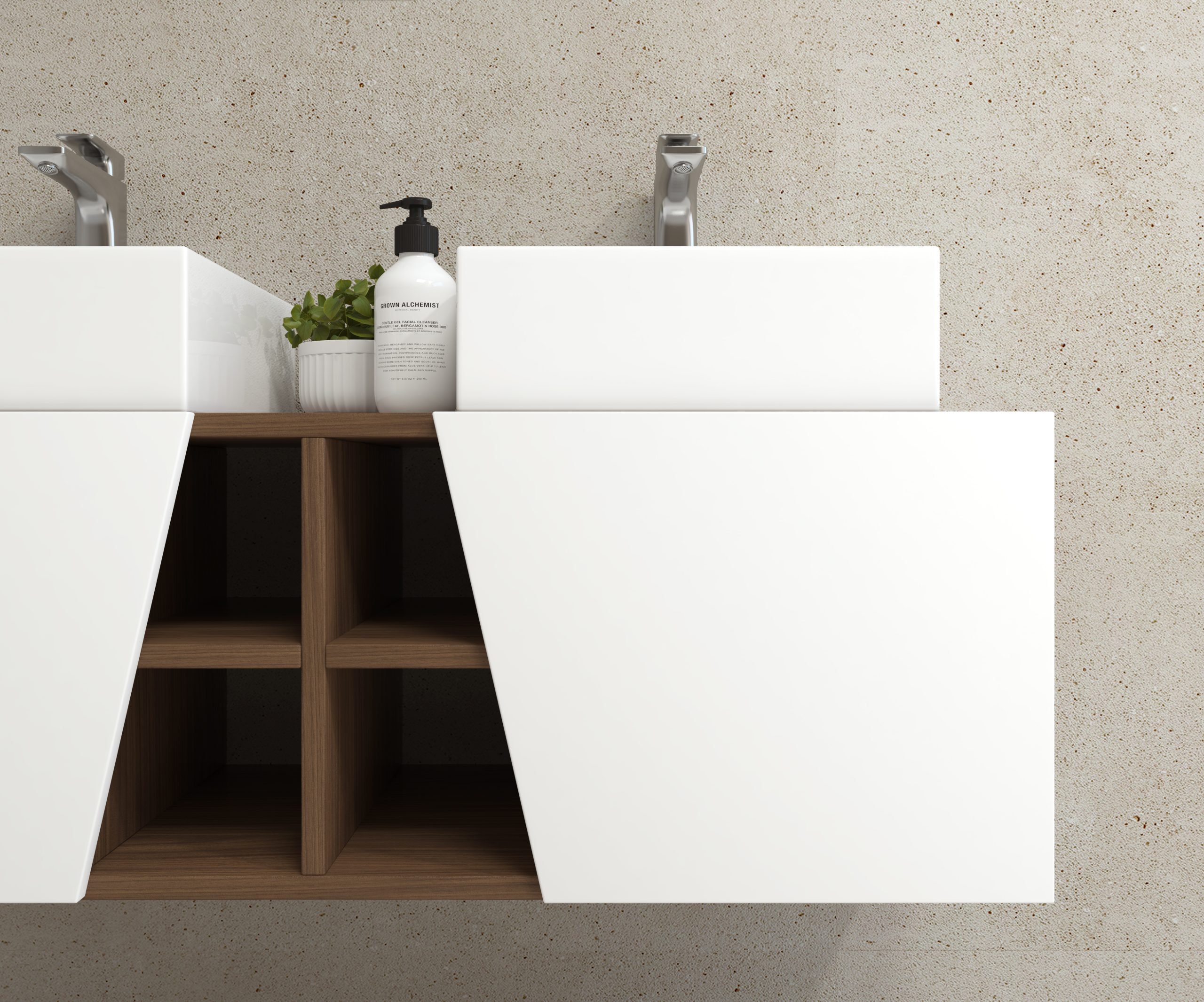 Pack Rennes avec lavabo et miroir LED