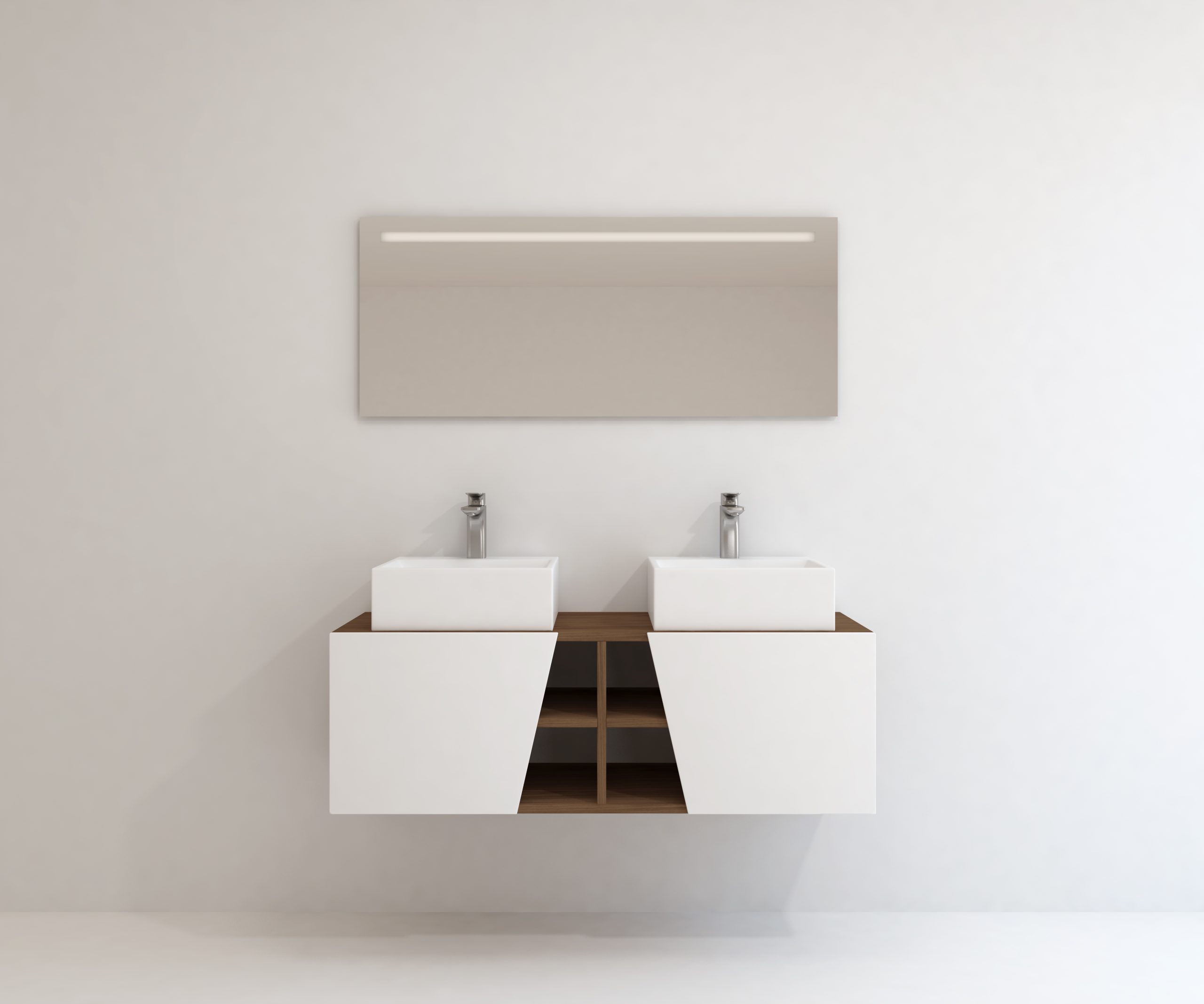 Pack Rennes avec lavabo et miroir LED
