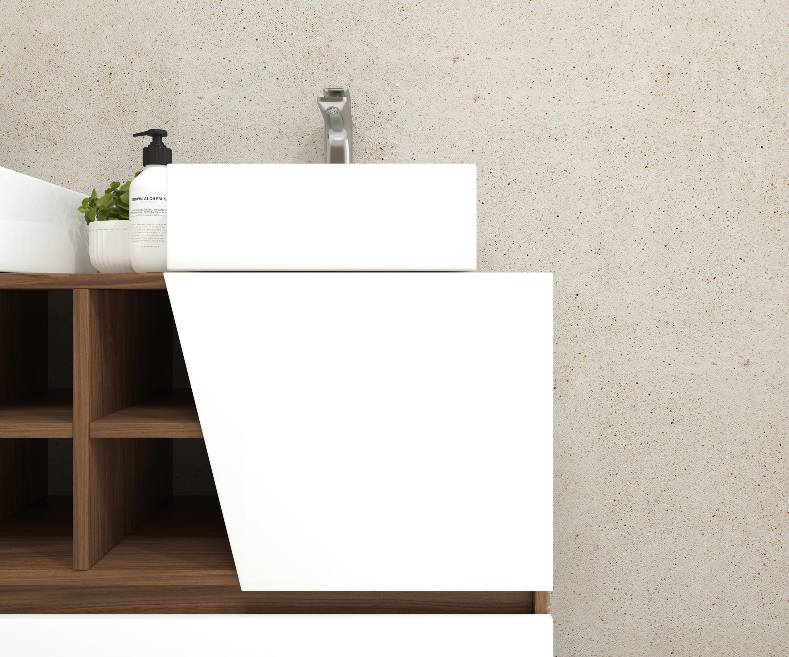 Pack Rennes Plus avec lavabo et miroir LED