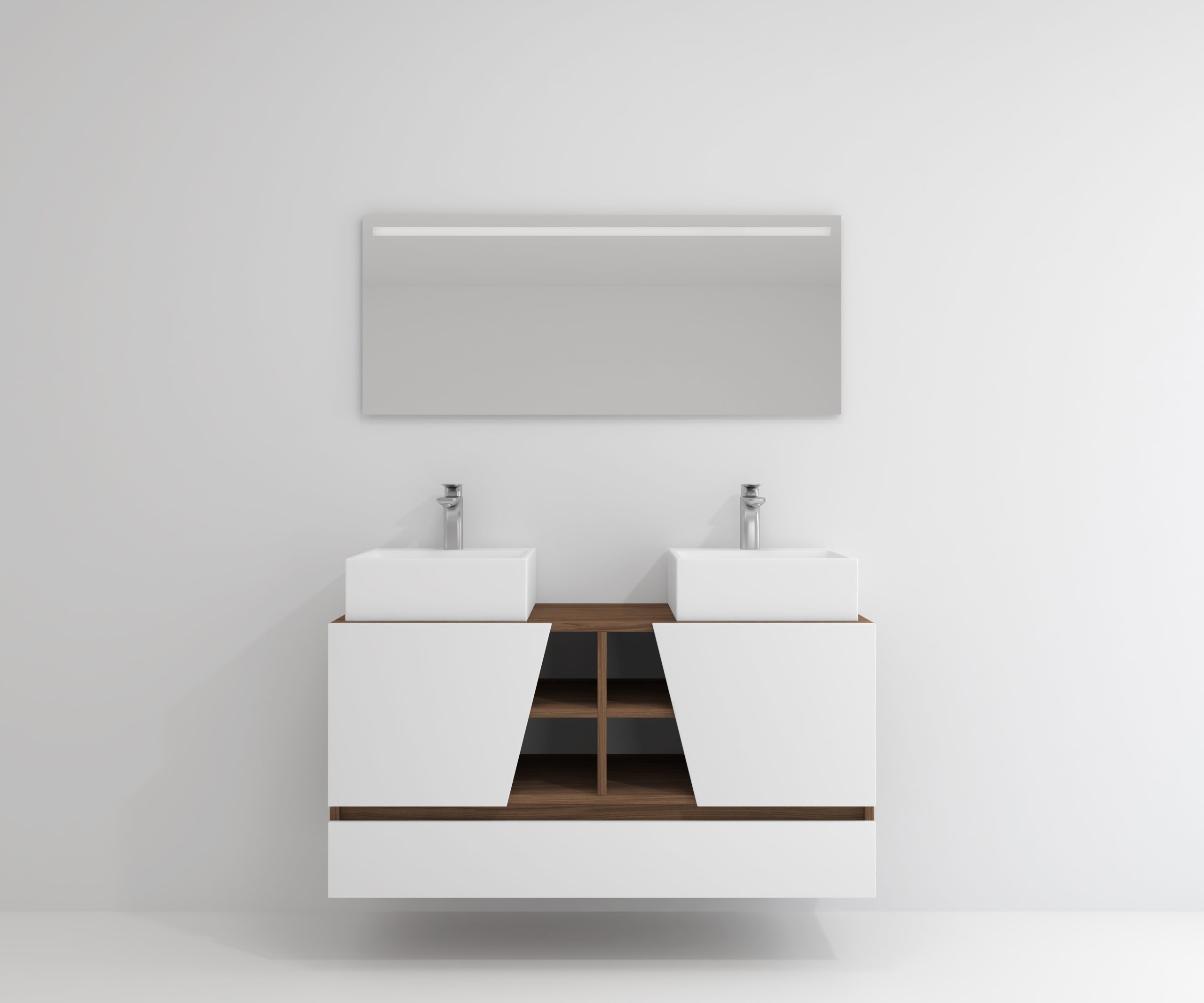 Pack Rennes Plus avec lavabo et miroir LED