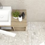 Pack Rennes avec lavabo et miroir LED