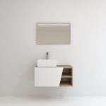 Pack Rennes avec lavabo et miroir LED