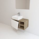 Pack Rennes avec lavabo et miroir LED