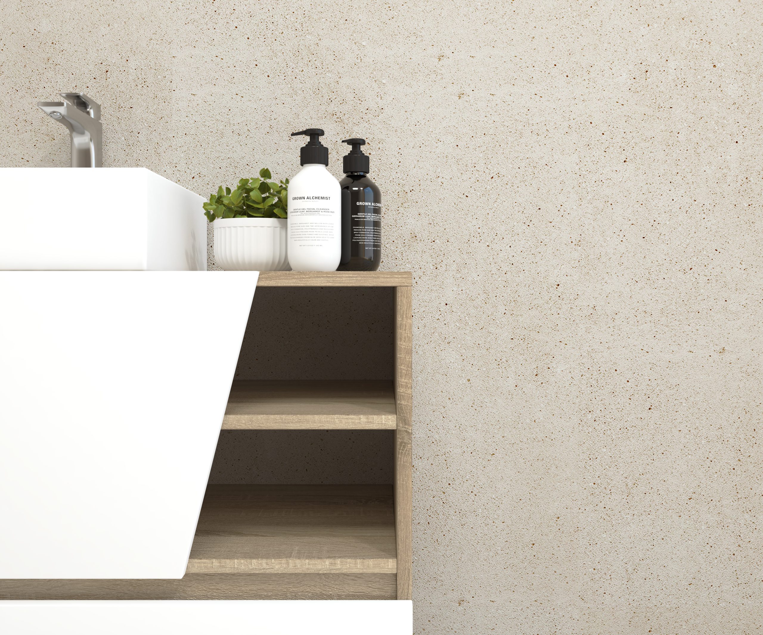 Pack Rennes Plus avec lavabo et miroir LED