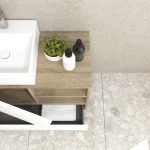 Pack Rennes Plus avec lavabo et miroir LED
