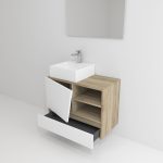 Pack Rennes Plus avec lavabo et miroir LED