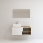 Pack Rennes avec lavabo et miroir LED