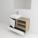 Pack Rennes Plus avec lavabo et miroir LED