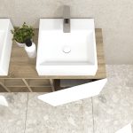 Pack Rennes avec lavabo et miroir LED