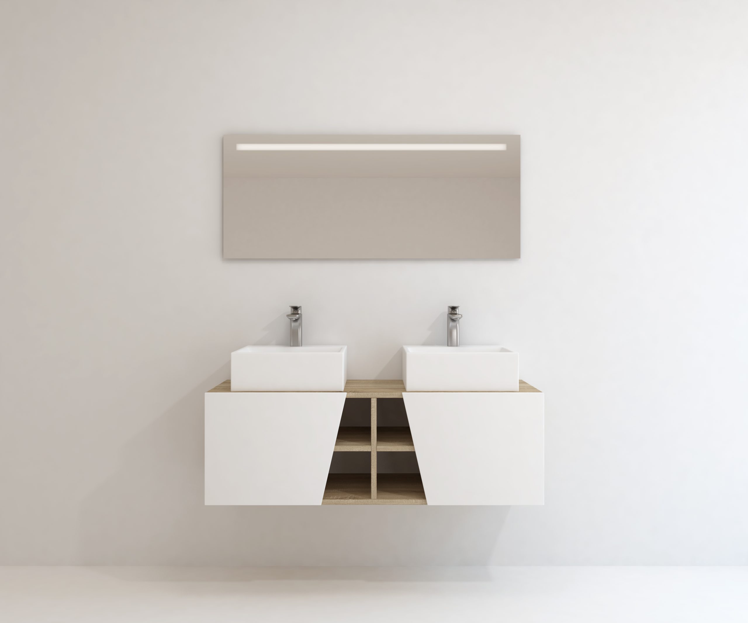 Pack Rennes avec lavabo et miroir LED