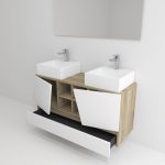 Pack Rennes Plus avec lavabo et miroir LED