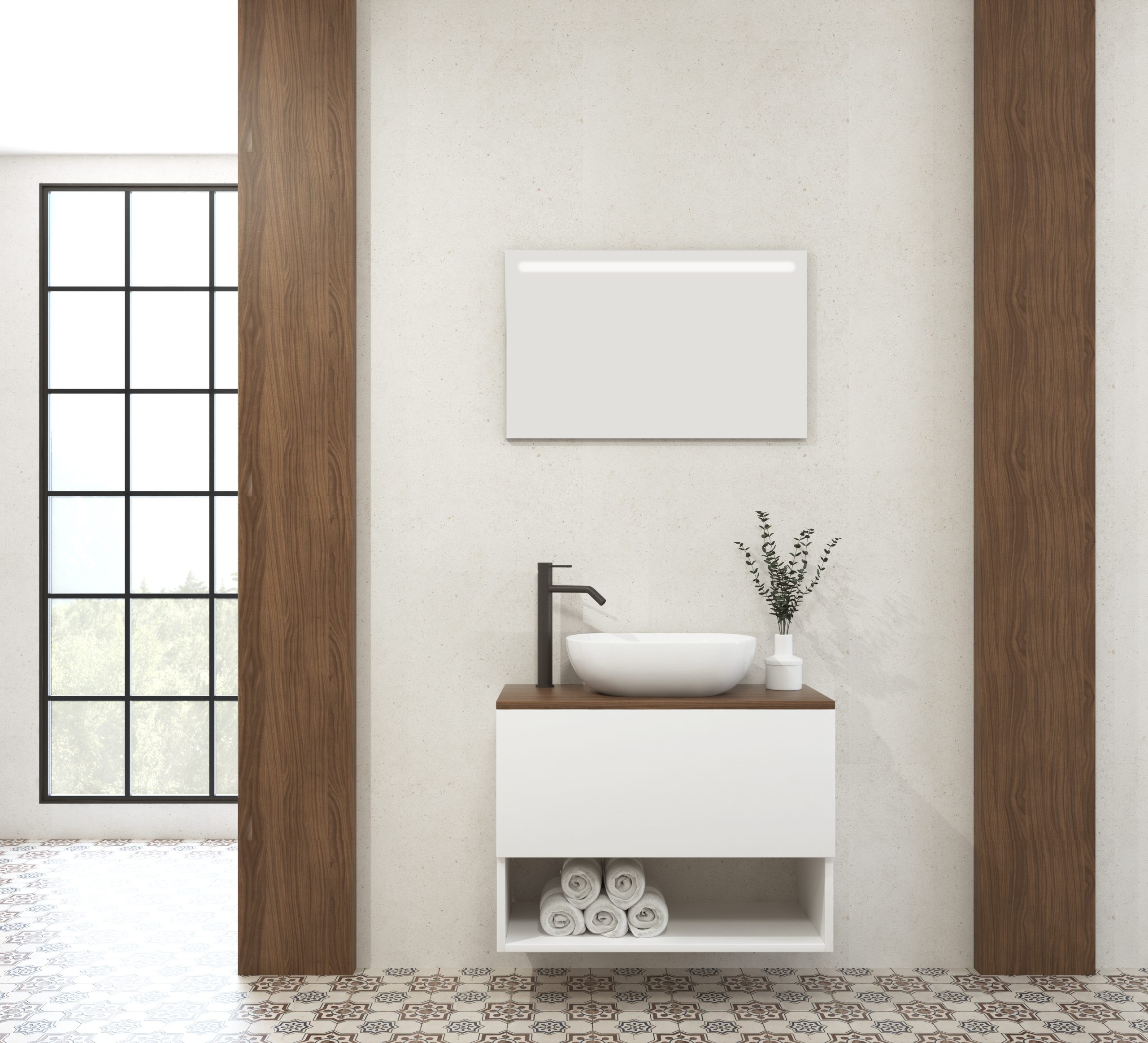 Pack RODIN + lavabo + espejo LED