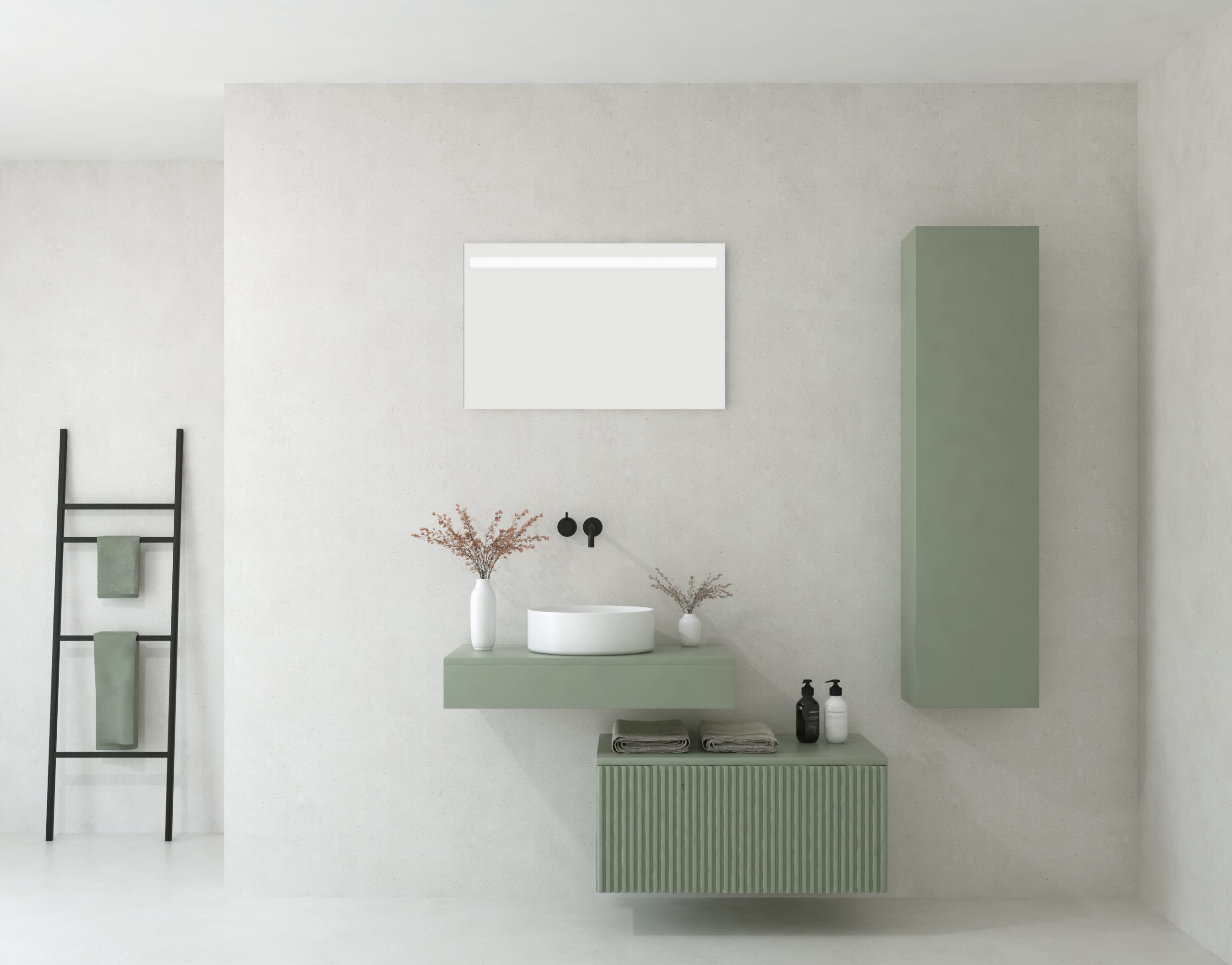 Pack SIAGNE + vasque + miroir LED