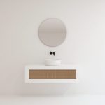 Pack ARTOIS blanc 120 cm + lavabo + miroir  circular