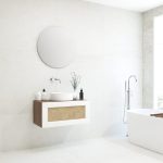 Pack ARTOIS noir 80 cm + vase + miroir rond