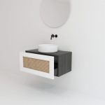 ARTOIS Jet Pack 80 cm + vasque + miroir circulaire