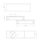 Pack TOURAINE nogal 120 cm + lavabo + espejo LED