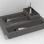 Ensemble d&rsquo;accessoires pour organisateur de cosmétiques + plateau multifonction