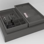 Kit d&rsquo;accessoires pour l&rsquo;organisation des cosmétiques + plateau multifonction + boîte de rangement