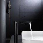 ROBINET D’ÉVIER NOIR MAT HAUTE SANTORIN