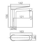 ROBINET D’ÉVIER NOIR MAT SANTORINI