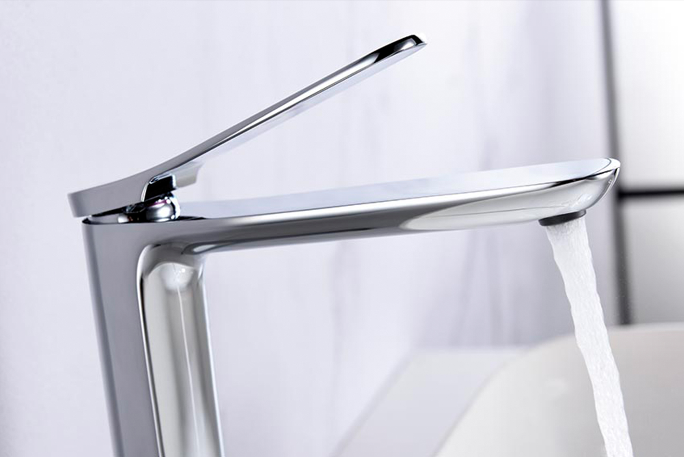 ROBINET HAUT EN CHROME SANTORIN