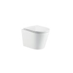 WC compact Oléron, blanc éclatant