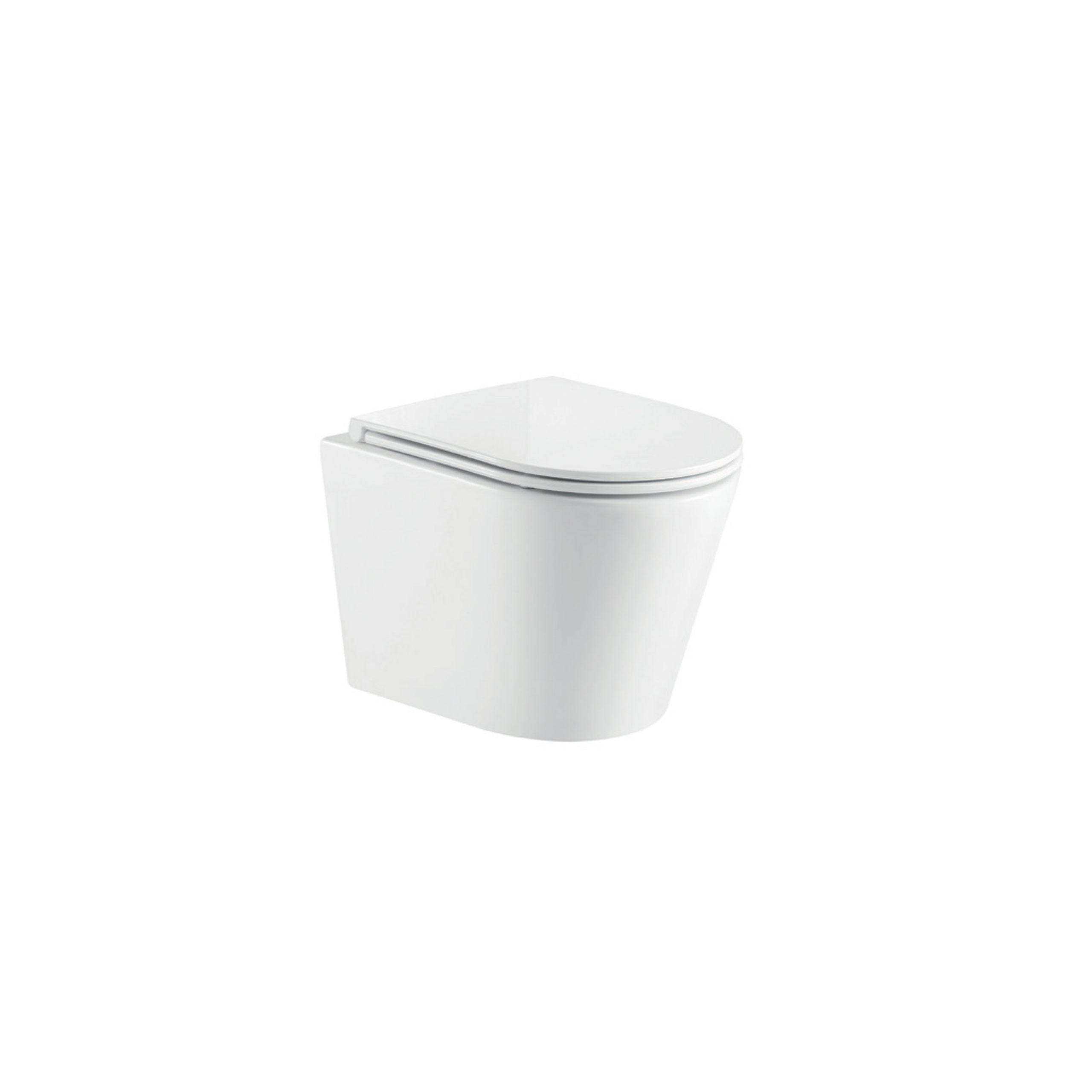 WC compact Oléron, blanc éclatant