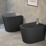 Toilettes compactes Oléron noir mat