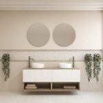 Pack LAVIGNE + lavabo + espejo redondo