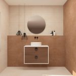 Pack VOUET + lavabo + espejo circular