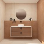 Pack VOUET + lavabo + espejo circular