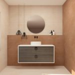 Pack VOUET + lavabo + espejo circular