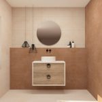 Pack VOUET + lavabo + espejo circular