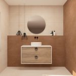 Pack VOUET + lavabo + espejo circular