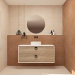 Pack VOUET + lavabo + espejo circular