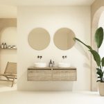 Pack VIREBENT + lavabo + miroir rond