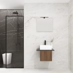 Pack VANOISE + vasque + miroir simple + projecteur LED