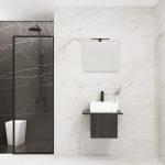 Pack VANOISE + vasque + miroir simple + projecteur LED