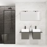 Pack VANOISE + doble lavabo + espejo liso + foco LED