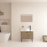 Pack AUDRAN + lavabo + espejo LED