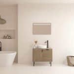 Pack AUDRAN + lavabo + espejo LED