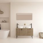 Pack AUDRAN + lavabo + espejo LED