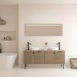 Pack AUDRAN + lavabo + espejo LED