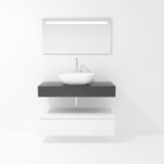 Pack Córcega con lavabo sobreencimera y espejo LED